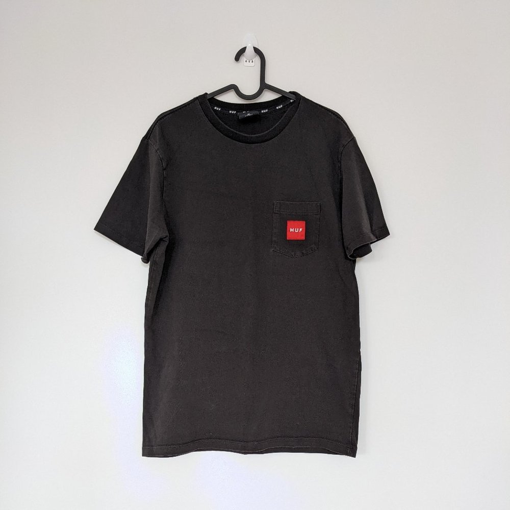 Huf Black Crew Neck Short-Sleeve T-Shirt (Size: M)